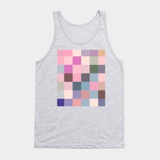 Patchwork, Pastel, Multi Colour Tank Top